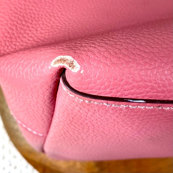 SOLD Coach Town Tote Pink Rose & Beige Signature Bag Purse F76637 - Picture 5 of 16